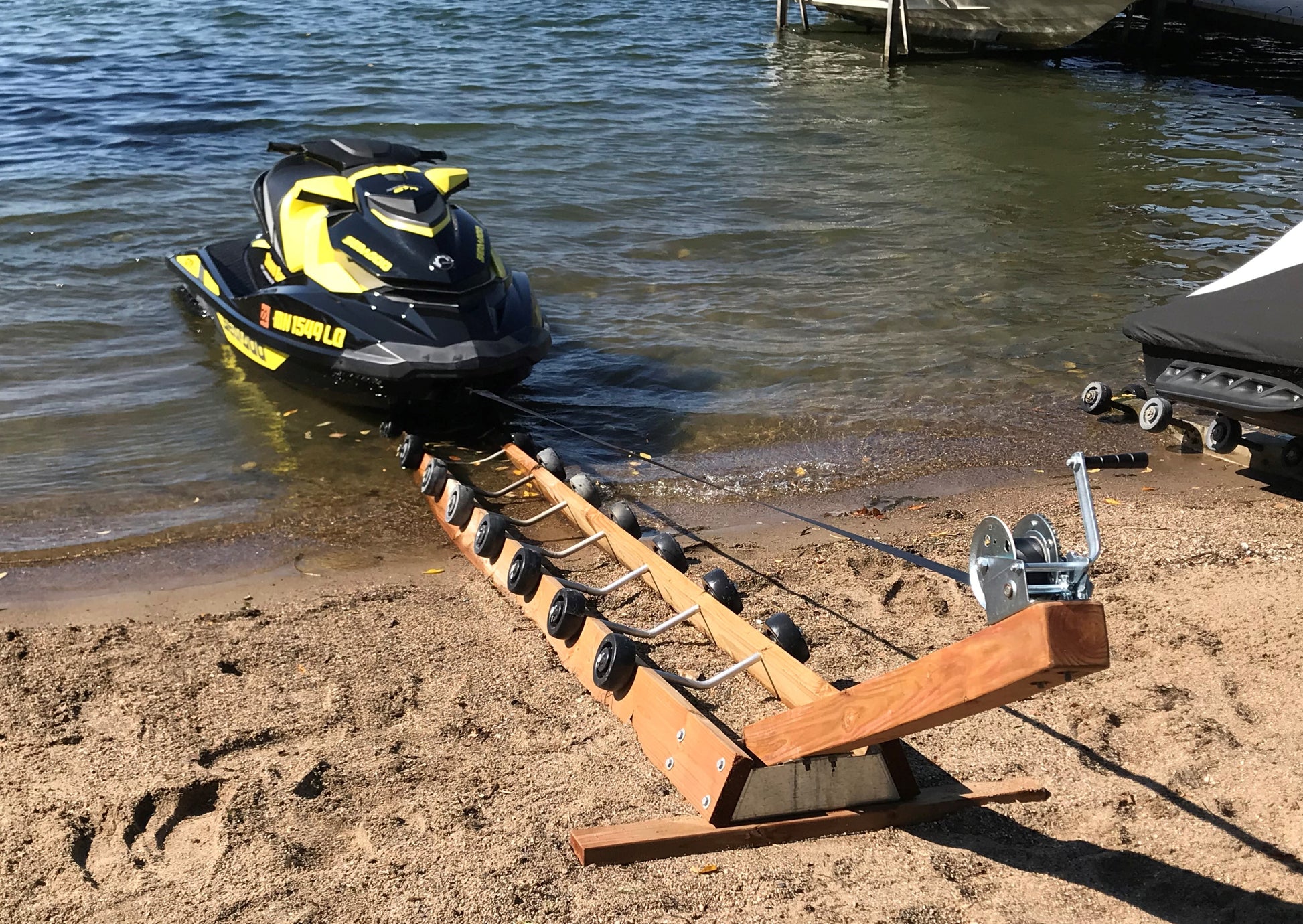 Shore Ramp Wood Kit Loading PWC