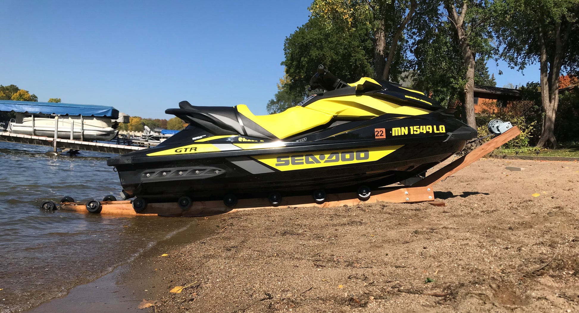 Shore Ramp Wood Kit with SeaDoo